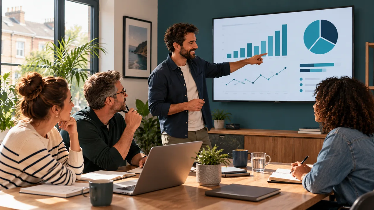 Illustration of a management accounts discussion